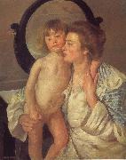 Mary Cassatt Mother and son oil on canvas